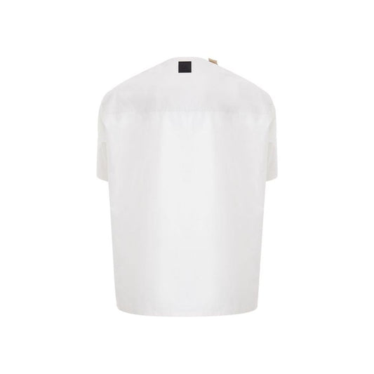 Emporio Armani White Cotton Sweater Emporio Armani Lavender