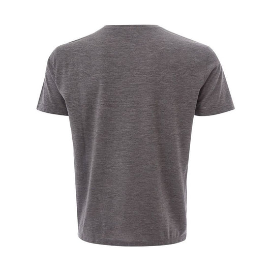 Lardini Elegant Gray Woolen Designer T-Shirt Lardini Dim Gray