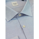 Bagutta Blue Cotton Men's Shirt BA-15220-IT40 | M