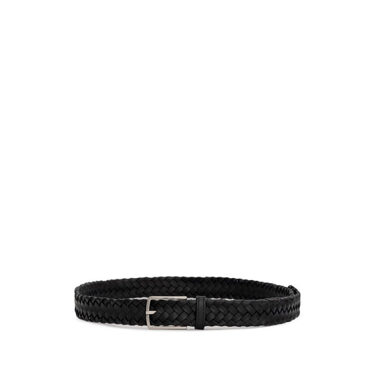 Bottega Veneta Black Leather Belt BO-8913676-100 CM / 40 INCHES