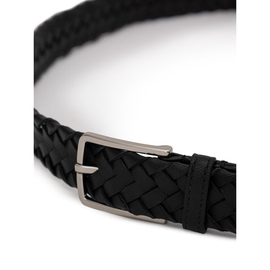 Bottega Veneta Black Leather Belt BO-8913676-100 CM / 40 INCHES