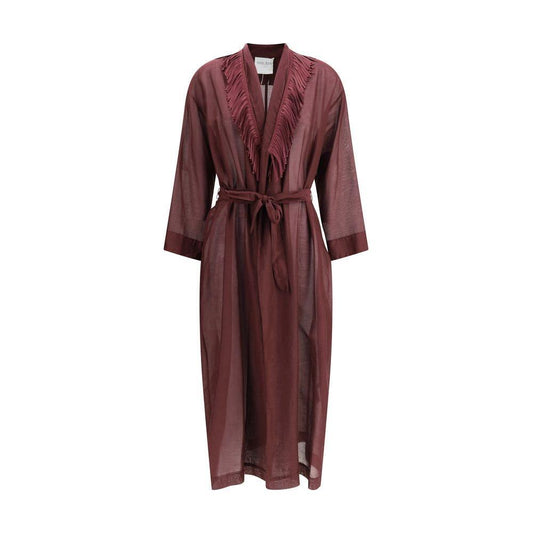 Forte_Forte Fringed long Robe FO-13896MYCOATF47M2578-II/M