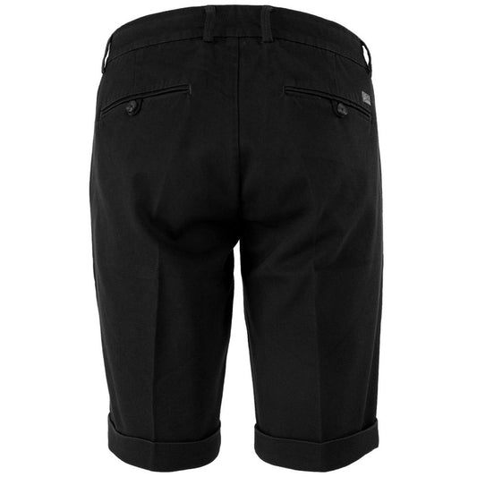 Yes Zee Black Cotton Short YE-15228-W32