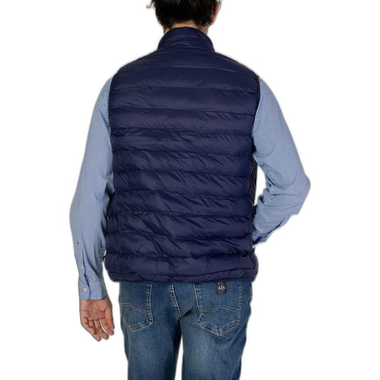 U.S. POLO ASSN. Blue Polyamide Sleveless Jacket US-13434400010-IT46 | S