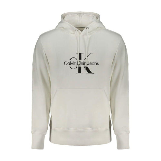 Calvin Klein White Cotton Sweater Calvin Klein Gray