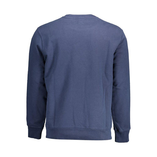 Levi's Blue Cotton Men Sweater Levi's Dark Slate Blue