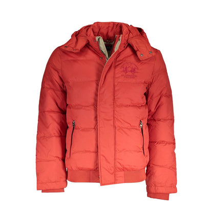 La Martina Orange Polyamide Men Jacket