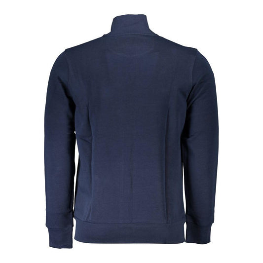 La Martina Blue Cotton Men Sweater La Martina Dark Slate Gray