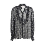 Valentino Polka dot silk Shirt VA-6B0AB7J19ABTB1-IT46|XL