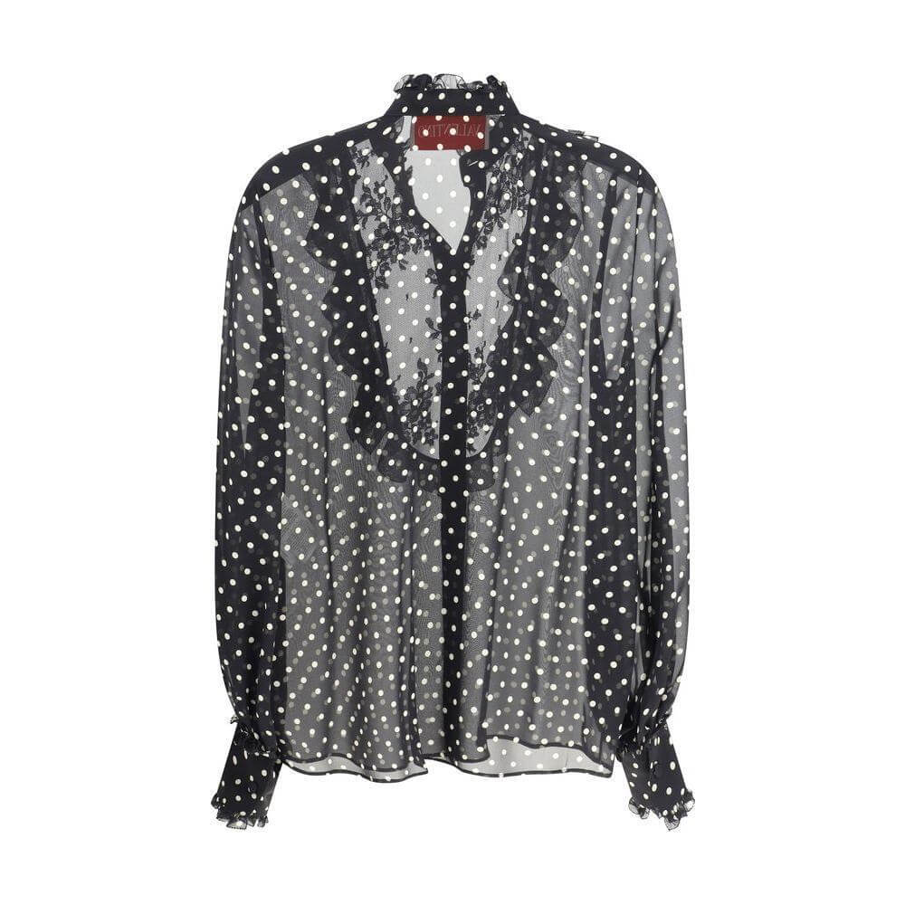 Valentino Polka dot silk Shirt VA-6B0AB7J19ABTB1-IT46|XL