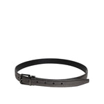 Dolce & Gabbana Black Leather Classic Metal Logo Buckle Belt BEL9314-90