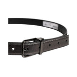 Dolce & Gabbana Black Leather Classic Metal Logo Buckle Belt BEL9314-90
