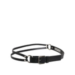 Dolce & Gabbana Black Leather Classic Metal Logo Buckle Belt BEL9319-90