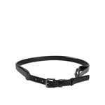 Dolce & Gabbana Black Leather Classic Metal Logo Buckle Belt BEL9331-90