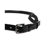 Dolce & Gabbana Black Leather Classic Metal Logo Buckle Belt BEL9331-90