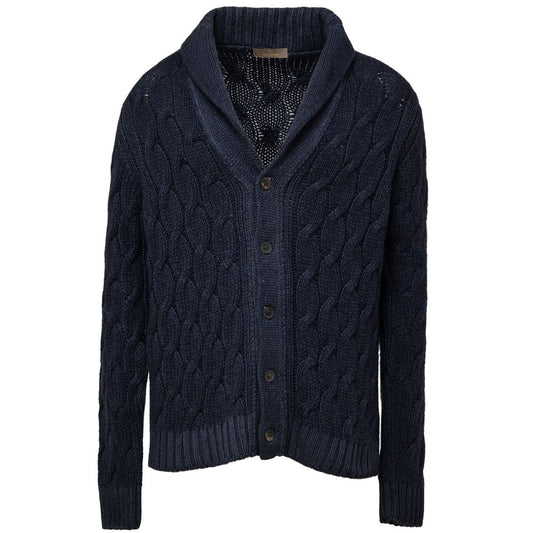Cruciani Blue Cashmere Cardigan CR-8756673-IT50 | L