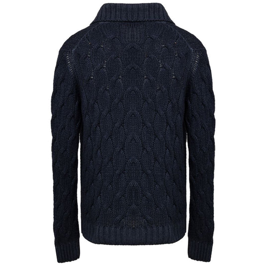 Cruciani Blue Cashmere Cardigan CR-8756673-IT50 | L