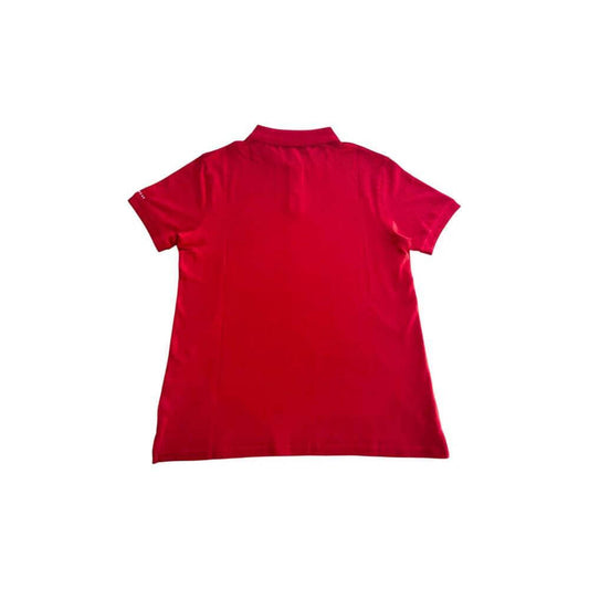 Trussardi Beachwear Red Cotton Men Polo Shirt