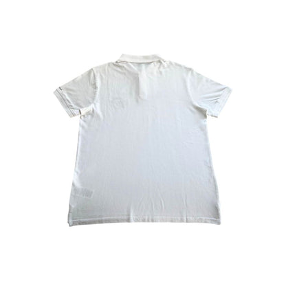 Trussardi Beachwear White Cotton Men Polo Shirt