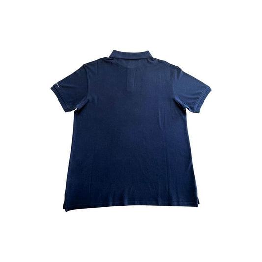 Trussardi Beachwear Blue Cotton Men Polo Shirt TR-24809-M