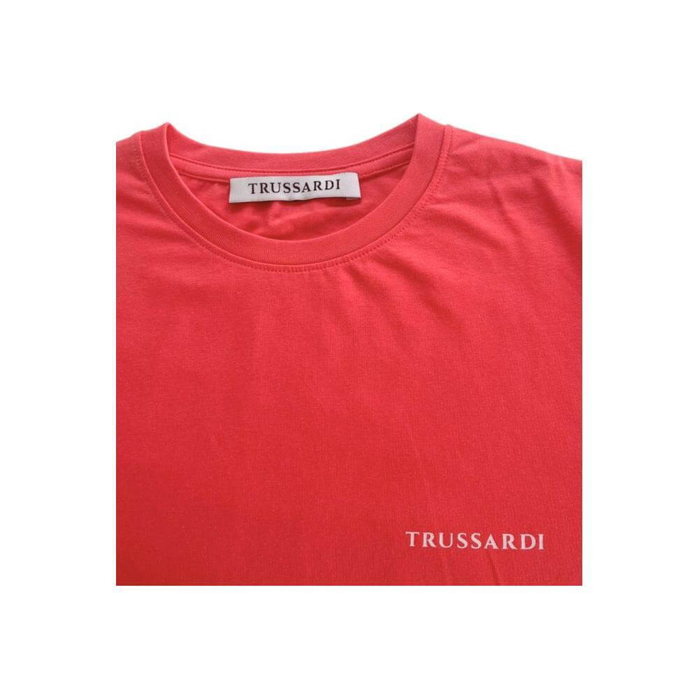 Trussardi Beachwear Red Cotton T-Shirt
