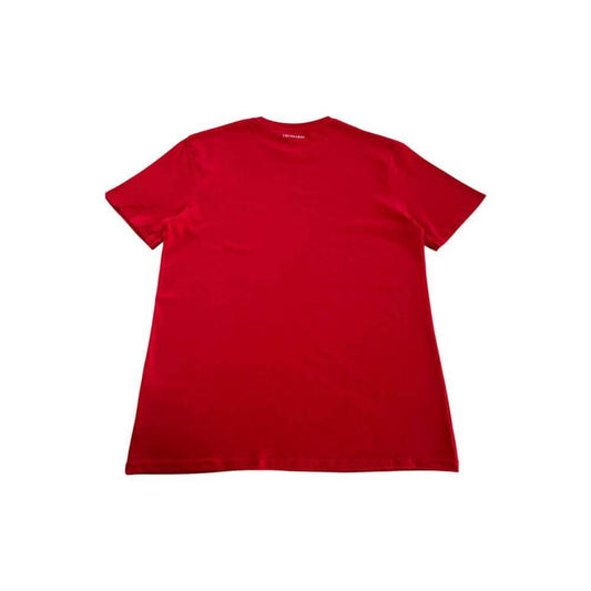 Trussardi Beachwear Red Cotton Men T-Shirt