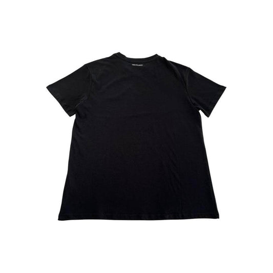 Trussardi Beachwear Black Cotton Men T-Shirt TR-24794-S
