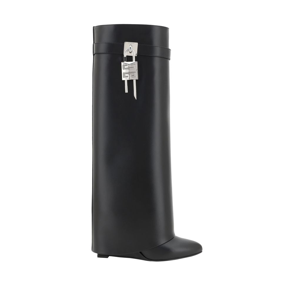 Givenchy Black Calf Leather Bos Taurus Boots