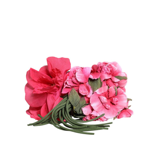 Dolce & Gabbana Multicolor Floral Applique Detail Tie Belt WMB461-40
