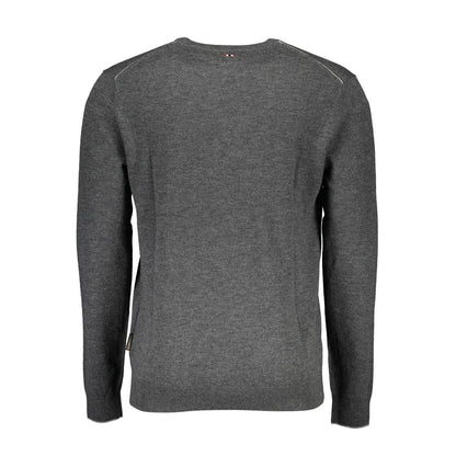 Napapijri Gray Wool Sweater