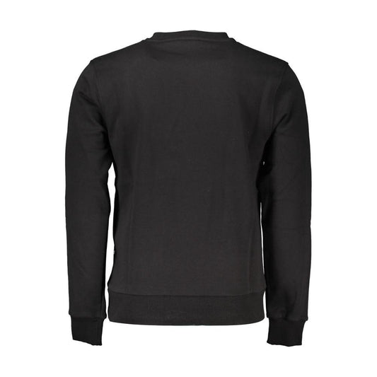 Cavalli Class Black Cotton Men Sweater Cavalli Class Dark Slate Gray
