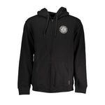 Vans Sleek Black Zip Hoodie with Logo Print VA-25431-S