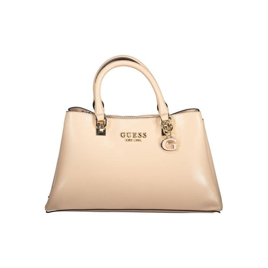 Guess Jeans Beige Polyethylene Handbag Guess Jeans Wheat