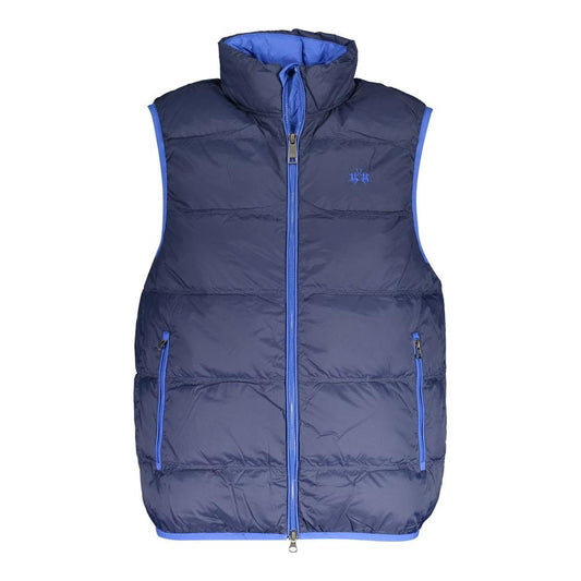 La Martina Blue Polyamide Men Jacket La Martina Dark Slate Blue