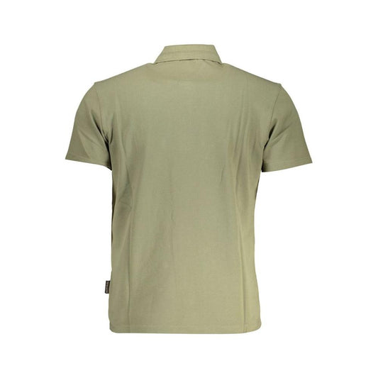 Napapijri Green Cotton Mens Polo Shirt Napapijri Rosy Brown