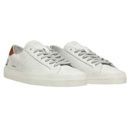 D.A.T.E White Leather Sneaker