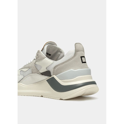 D.A.T.E White Leather Sneaker