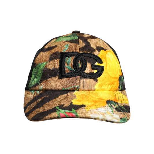 Dolce & Gabbana Multicolor DG Logo Patch 6 Panels Baseball Cap