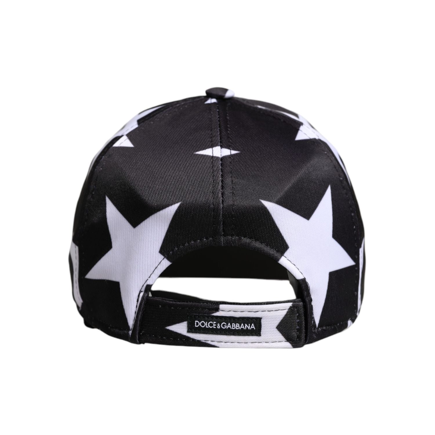 Dolce & Gabbana Black Star Print Polyester Baseball Cap