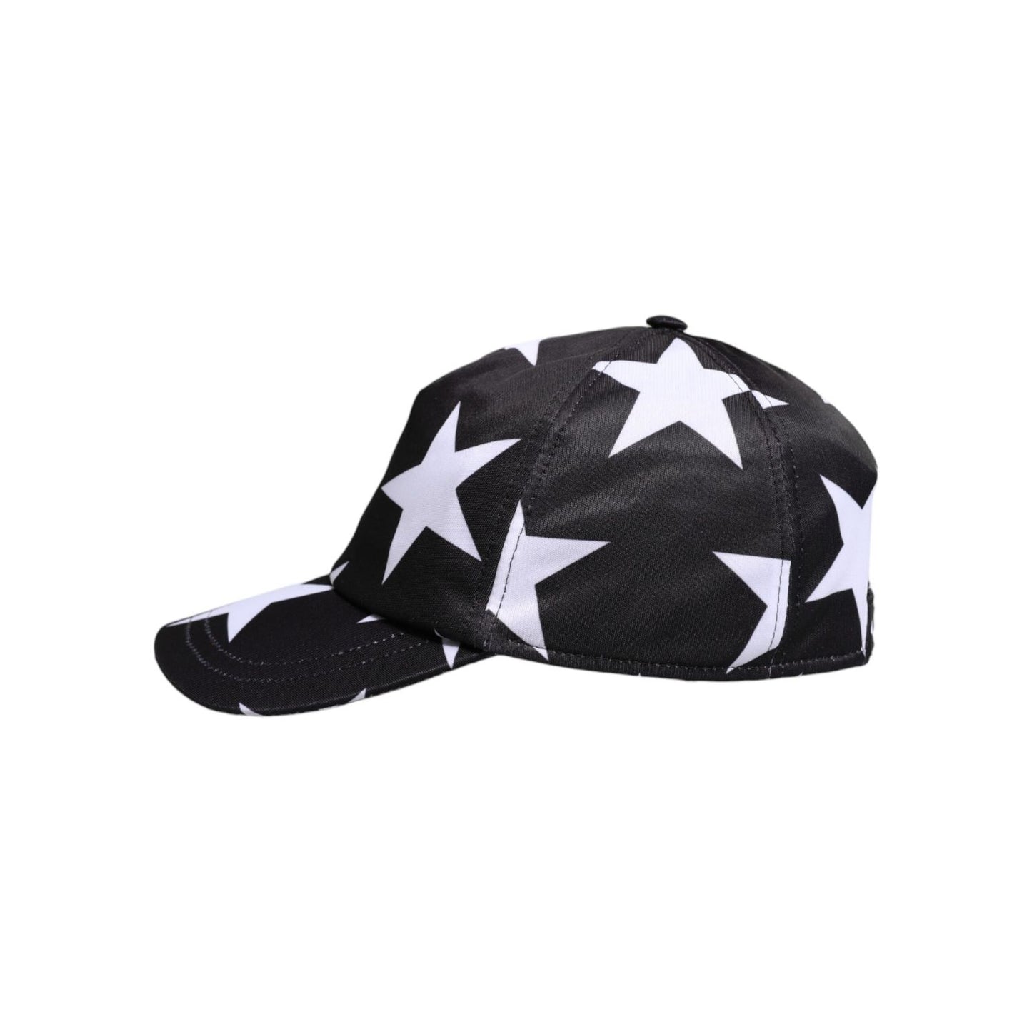 Dolce & Gabbana Black Star Print Polyester Baseball Cap