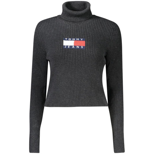 Tommy Hilfiger Black Polyester Women Sweater Tommy Hilfiger Dark Slate Gray