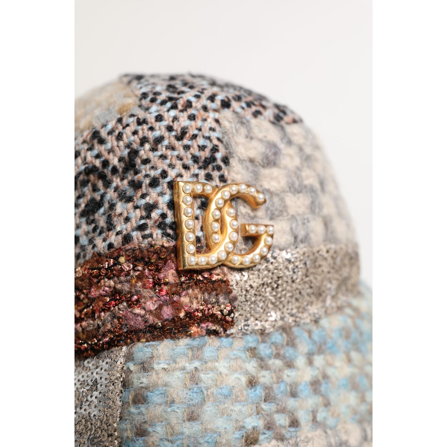 Dolce & Gabbana Multicolor Patchwork Embellished Bucket Hat