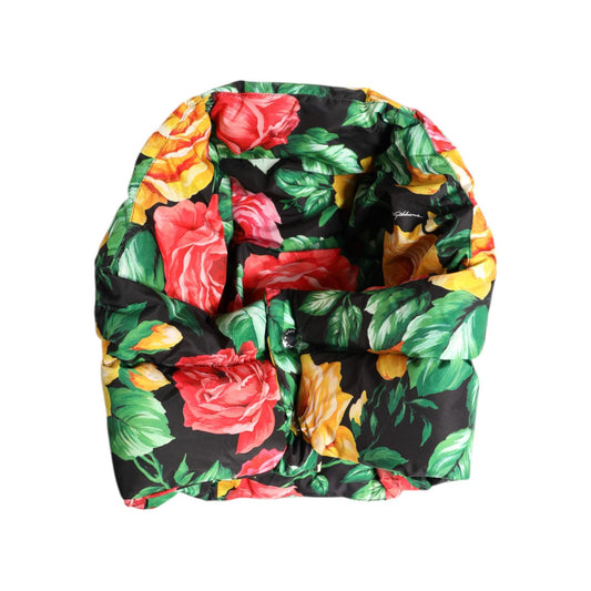Dolce & Gabbana Multicolor Floral Print Whole Head Wrap Hat HAT9749-57