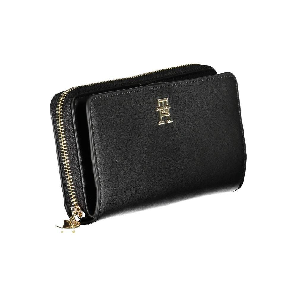 Tommy Hilfiger Black Polyethylene Women Wallet TO-17481