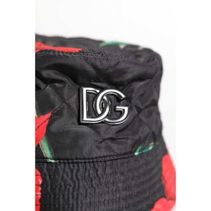 Dolce & Gabbana Multicolor DG Plaque Wide Brim Bucket Hat