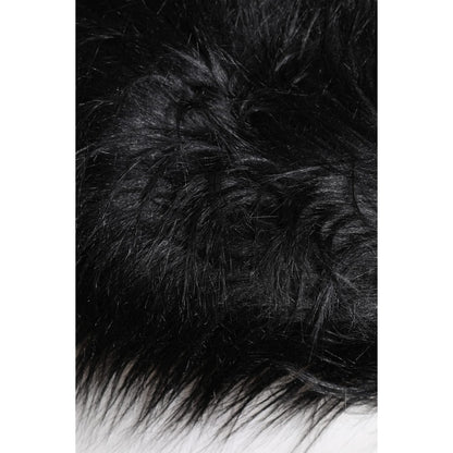 Dolce & Gabbana Black Acrylic Fur Womens Bucket Hat