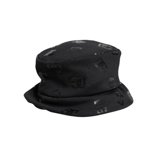 Dolce & Gabbana Black DG Monogram Polyester Jacquard Bucket Hat HAT9834-56