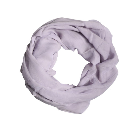Dolce & Gabbana Purple Silk Rectangle Wrap Shawl Scarf MS7481