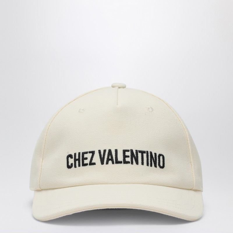 Valentino Garavani Chez Valentino ivory baseball cap 6W2HDA41FVH/Q_VALE-0AN_119