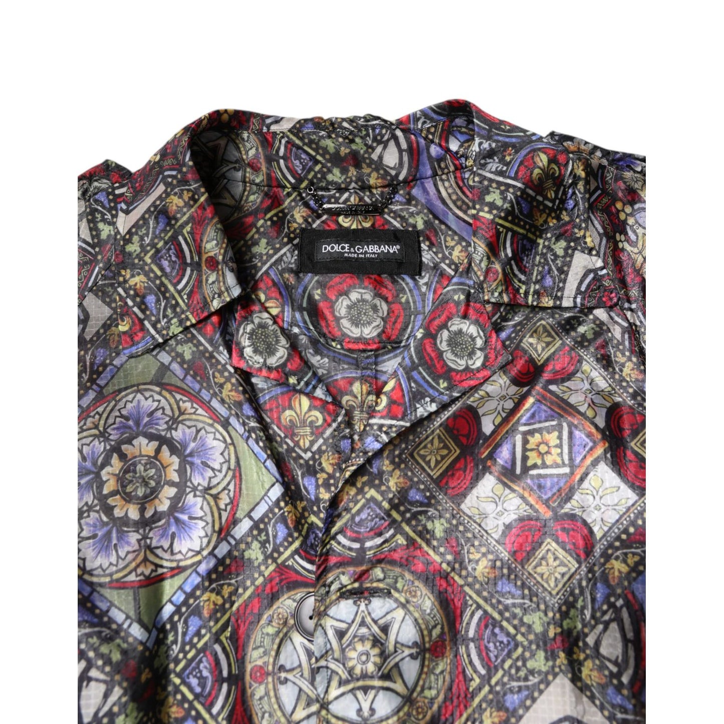 Dolce & Gabbana Multicolor Royal Bee Crown Trench Coat Jacket